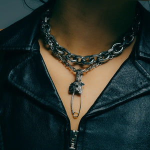 PUNK SAFETY PIN PENDANT - Hard Jewelry™