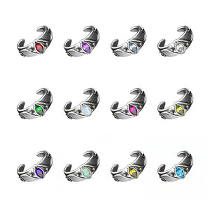 BIRTHSTONE EAR CUFF