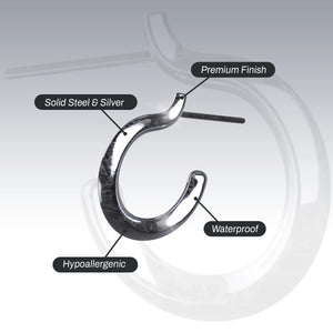 PLAIN OPEN HOOP EARRING