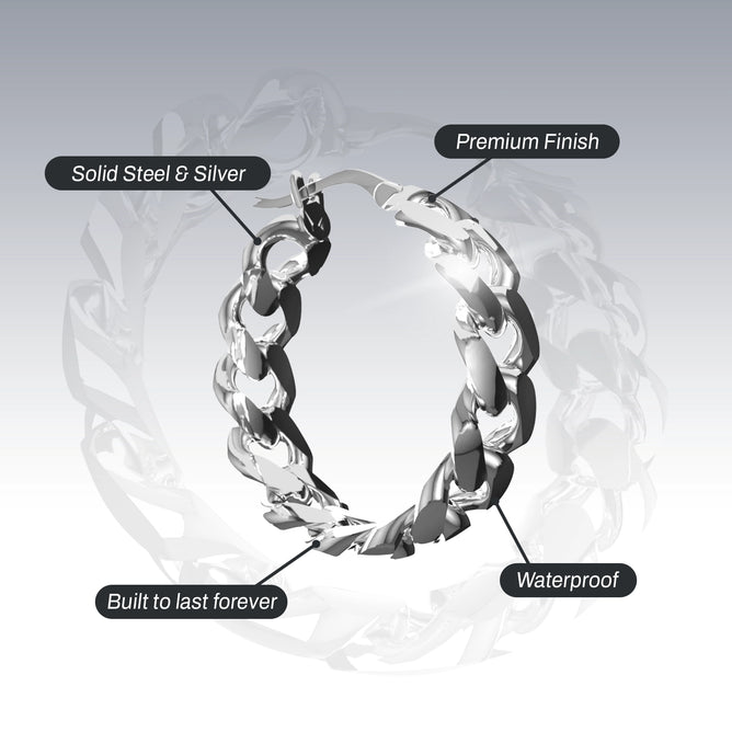 CUBAN HOOP EARRINGS