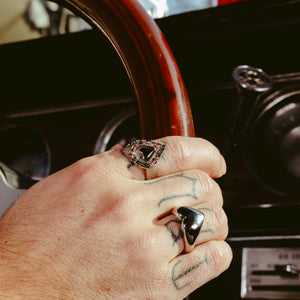 ANTIQUE HEART RING (ENGRAVABLE) - Hard Jewelry™